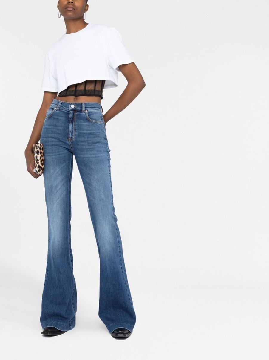 Damen ALEXANDER MCQUEEN Hosen & Jumpsuits | Bootcut Stretch-Jeans