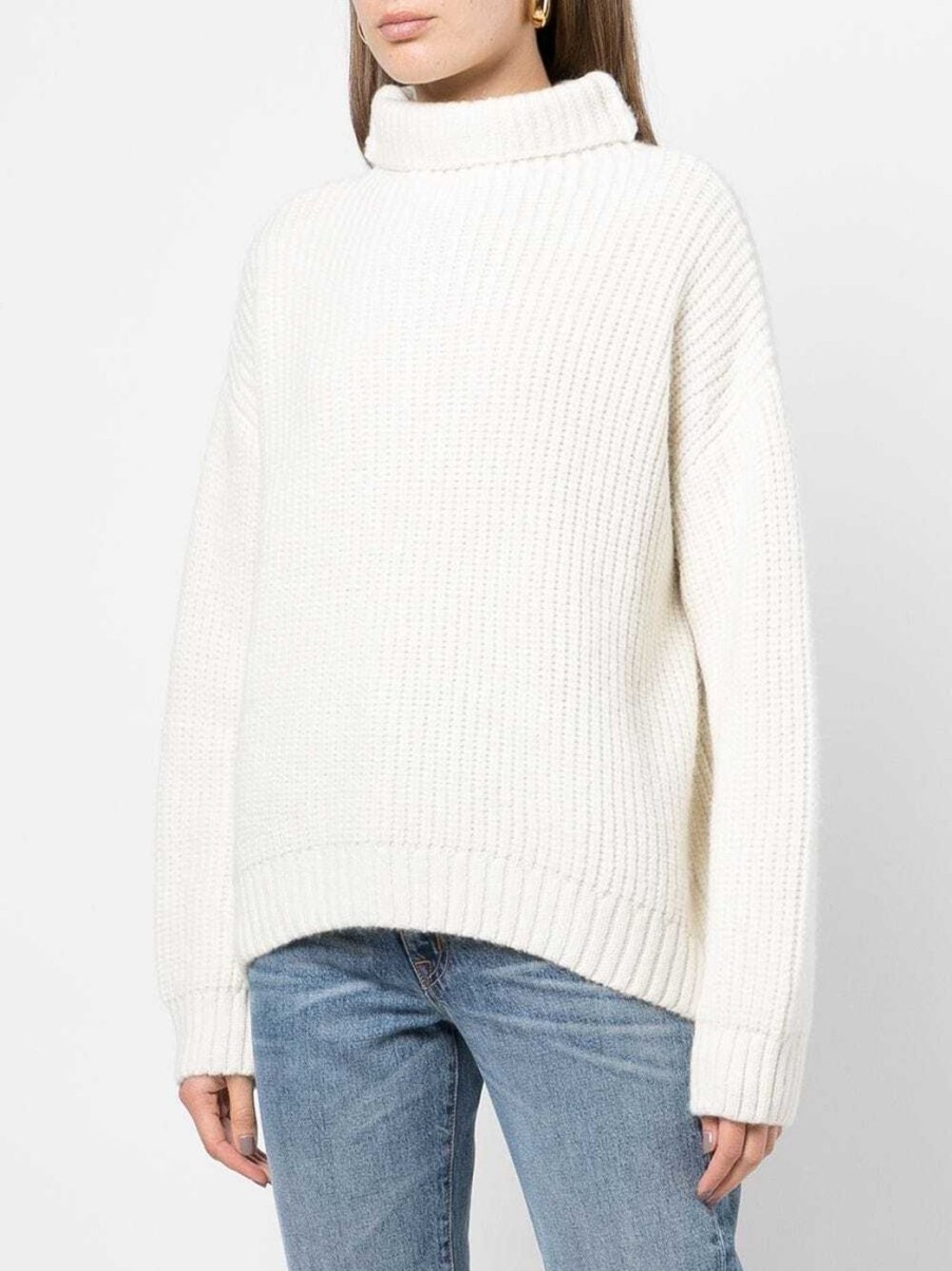 Damen ANINE BING Strick | Sydney Strick-Pullover In Weis