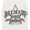 Damen BALMAIN Tops | Cropped-Top Mit Logo-Print