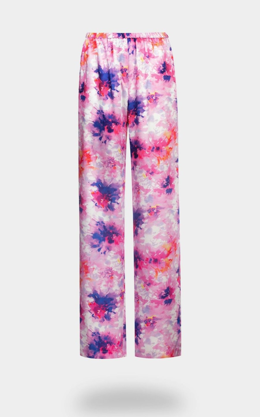 Damen MSGM Hosen & Jumpsuits | Hose Mit Batik-Print In Pink