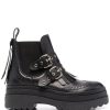 Damen RED VALENTINO Bikerboots | Boots Mit Schnallen In Schwarz