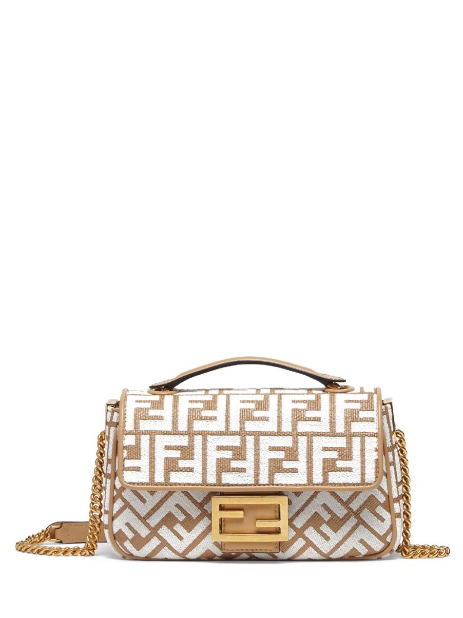 Damen FENDI Schultertaschen | Midi Baguette Chain Tasche