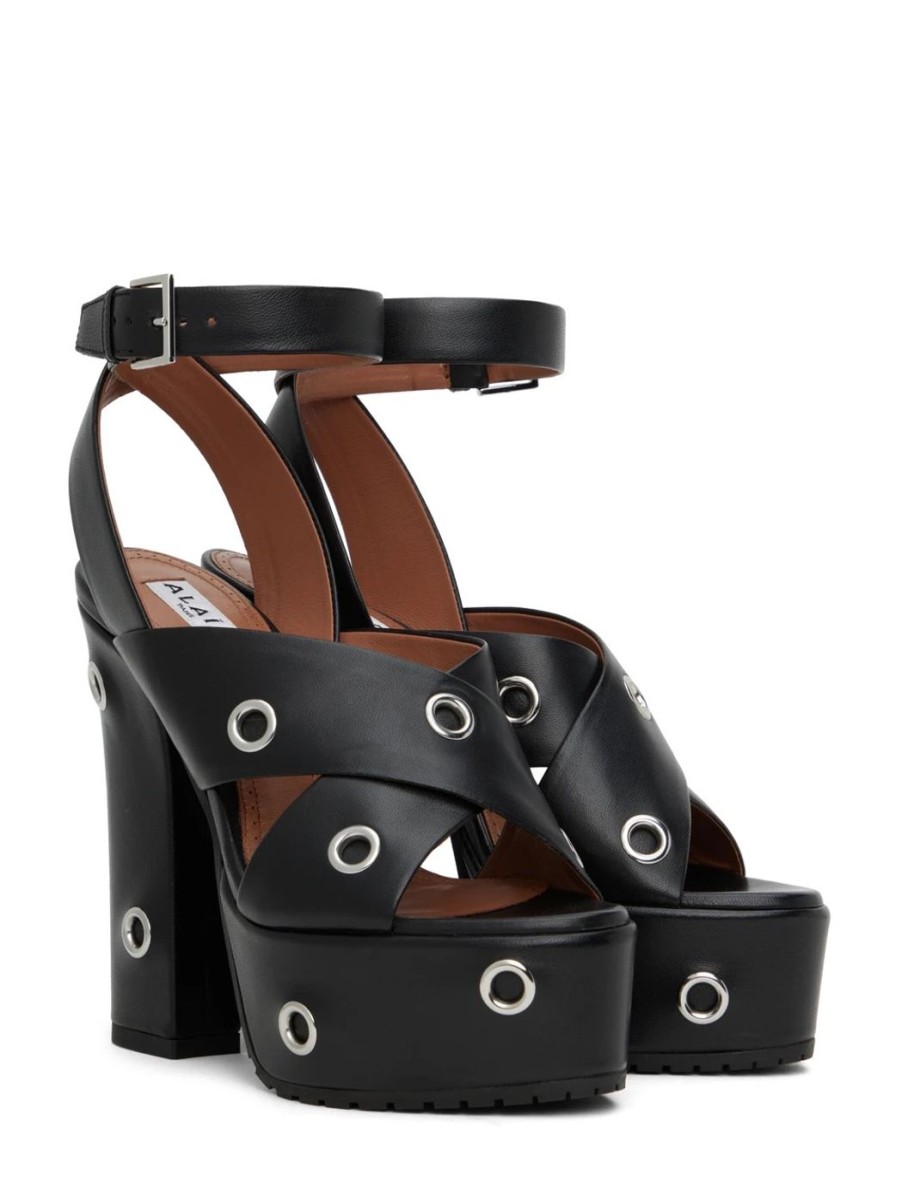 Damen ALAÏA Hohe Sandalen | Eyelets Sandalen