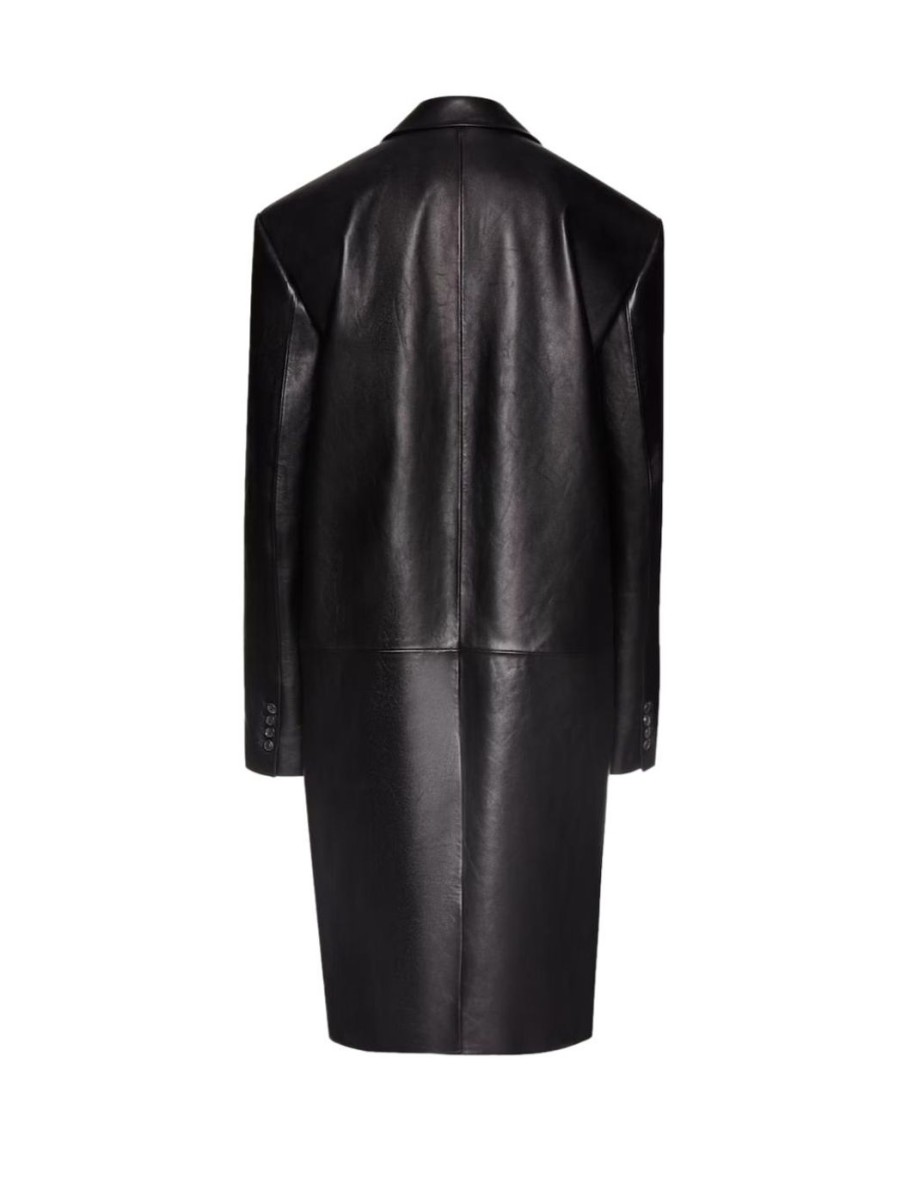 Damen MAGDA BUTRYM Mantel | Oversized Midi-Ledermantel