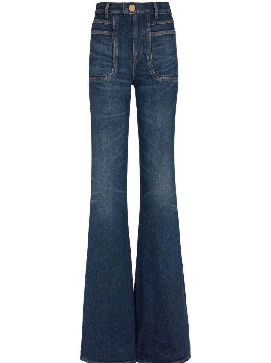 Damen BALMAIN Denim | Ausgestellte Jeans