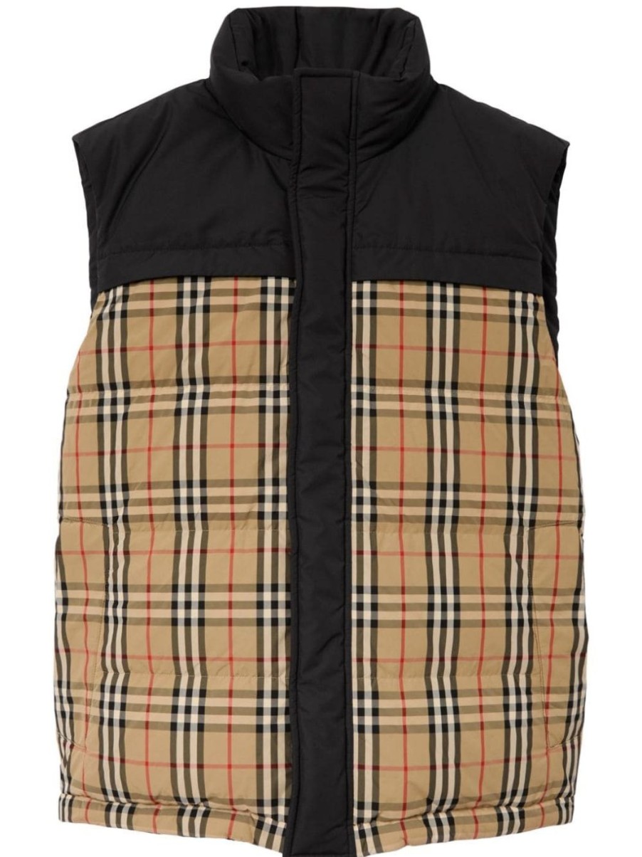 Herren BURBERRY Jacken & Westen | Oakwook Weste Mit Karomuster