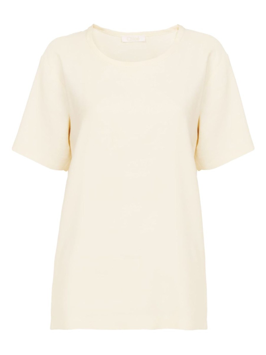 Damen CHLOÉ T-Shirts | Klassisches T-Shirt In Beige