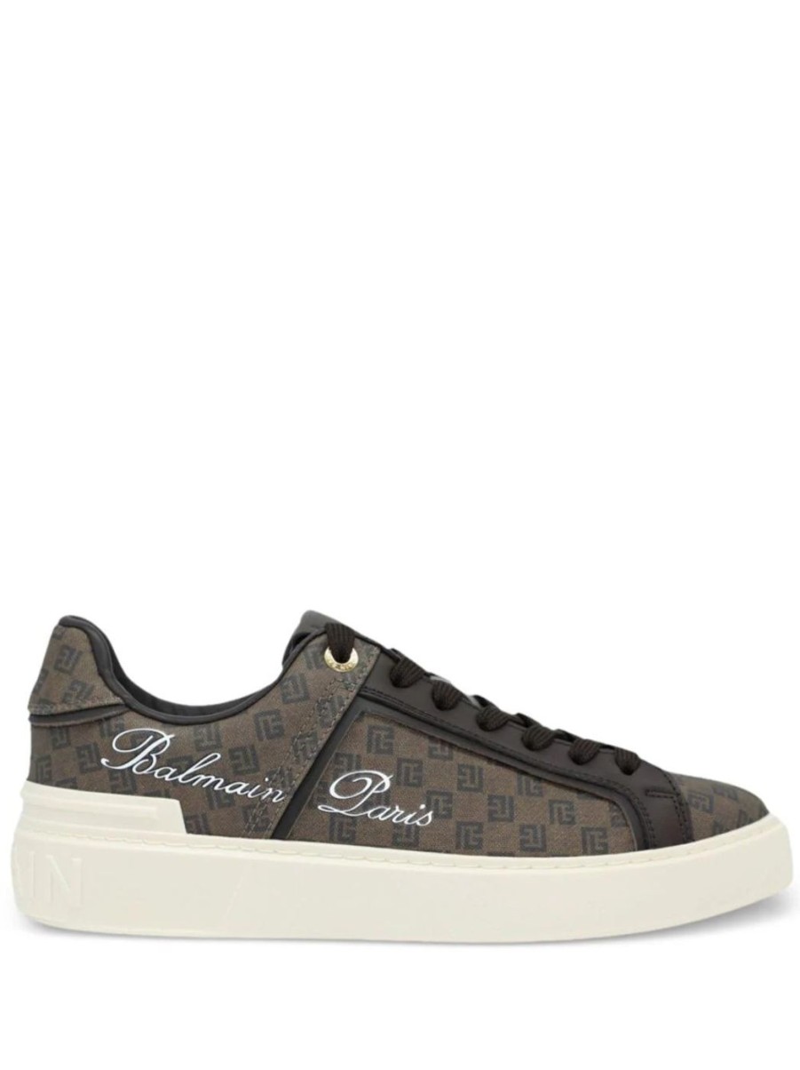 Damen BALMAIN Sneakers | B-Court Monogramm Sneakers