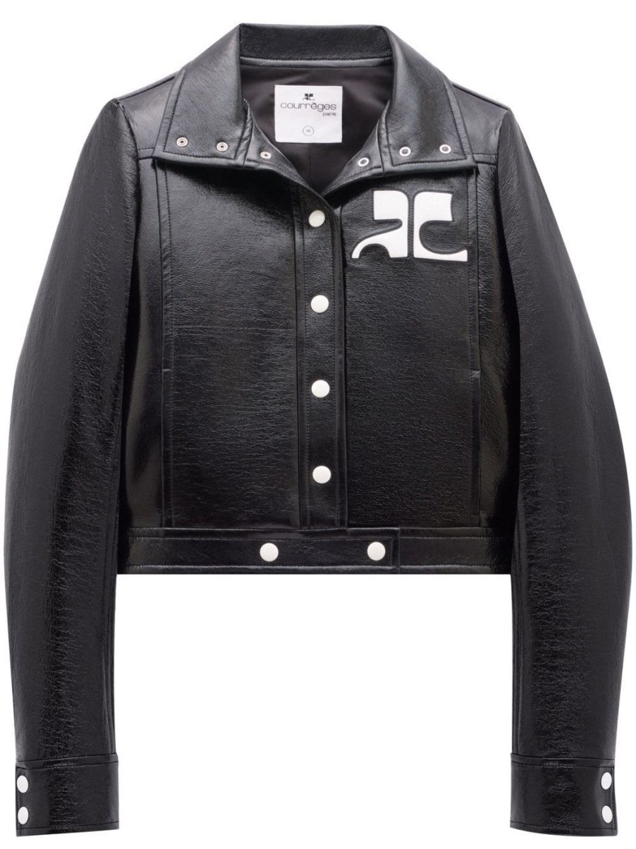 Damen COURRÈGES Leder | Reedition Vinyl Jacke