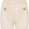 Damen BALMAIN Shorts | Strick Shorts