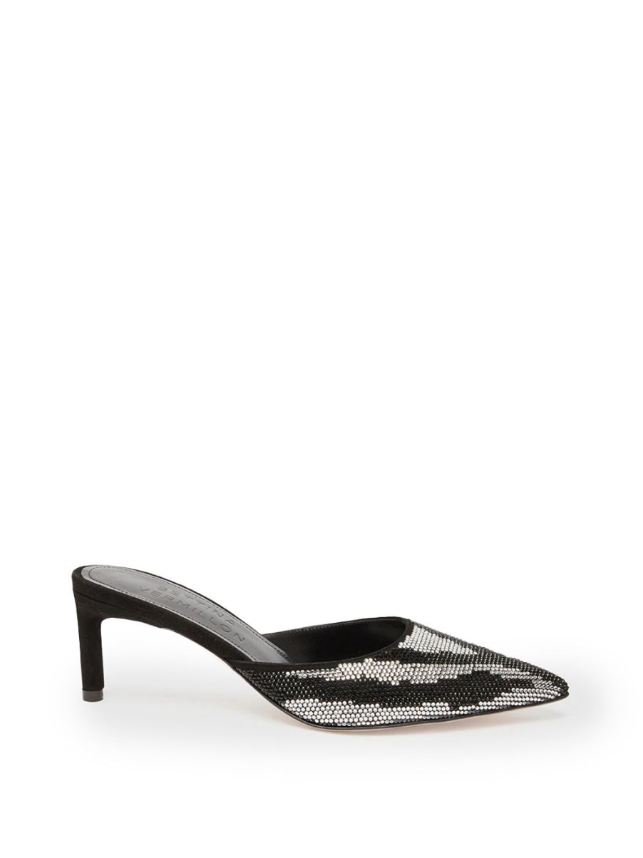 Damen BETTINA VERMILLON Mules Hoch | Wendy Mules In Schwarz