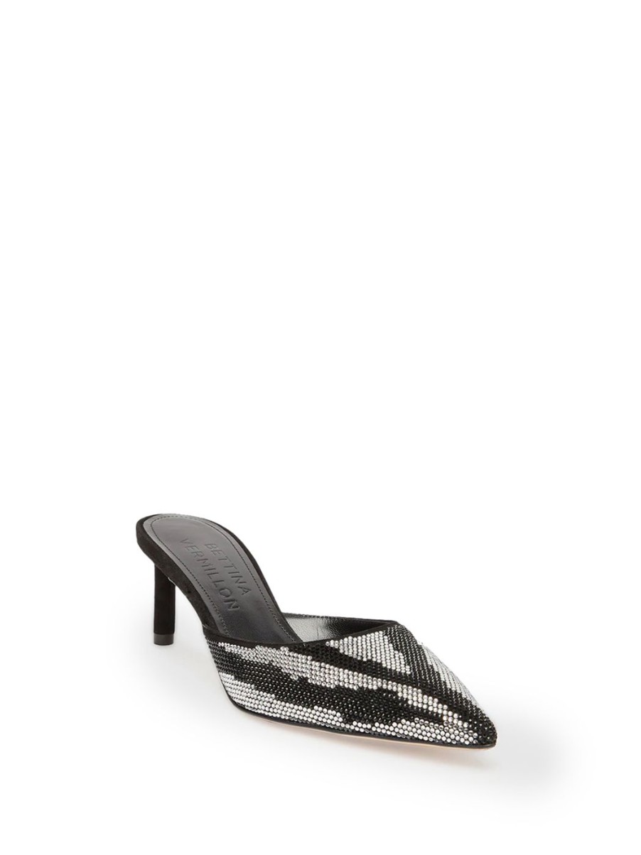 Damen BETTINA VERMILLON Mules Hoch | Wendy Mules In Schwarz