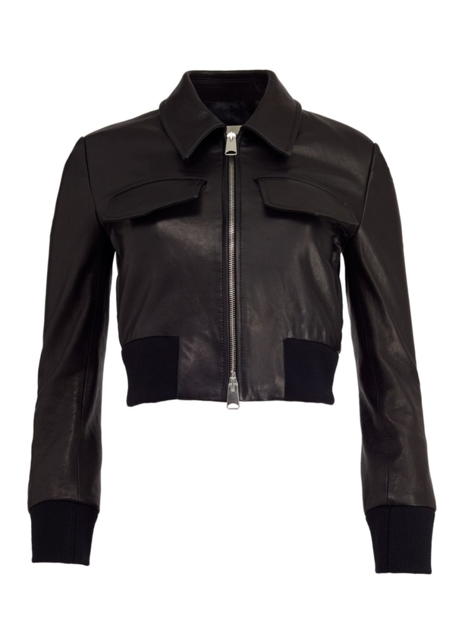 Damen KHAITE Leder | Hector Cropped Jacke