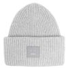 Damen ACNE STUDIOS Mutzen & Hute | Beanie Mit Grosem Face-Logo