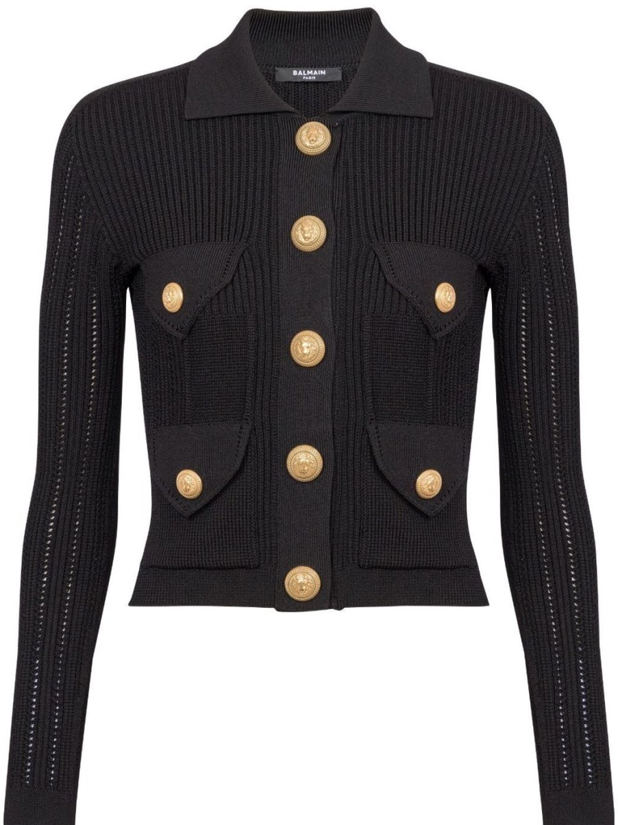 Damen BALMAIN Strick | Gestrickter Cardigan