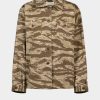 Damen NILI LOTAN Blusen | Camouflage Shirt In Khaki