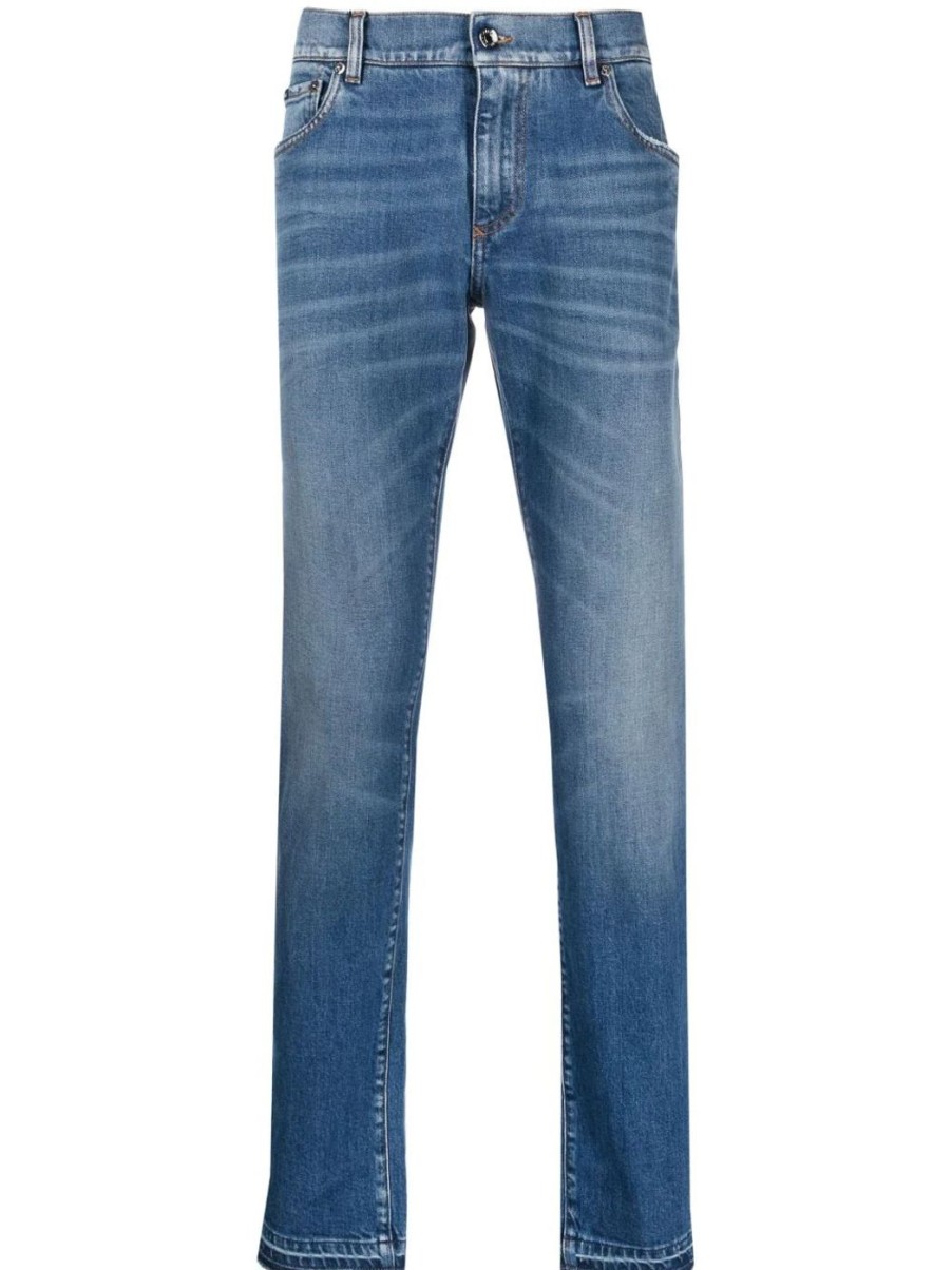 Herren DOLCE & GABBANA Denim | Halbhohe Skinny-Jeans