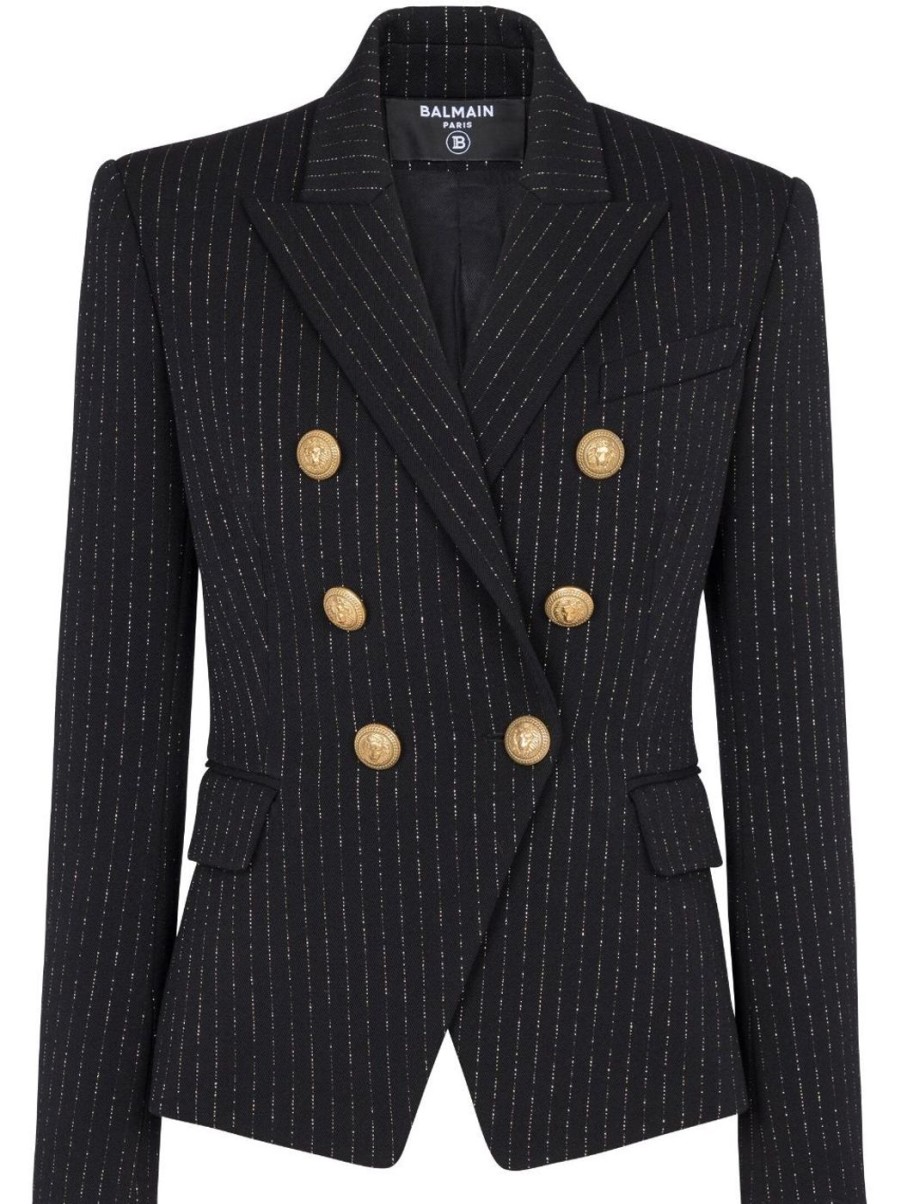 Damen BALMAIN Blazer | Klassischer Blazer Mit 6 Knopfen