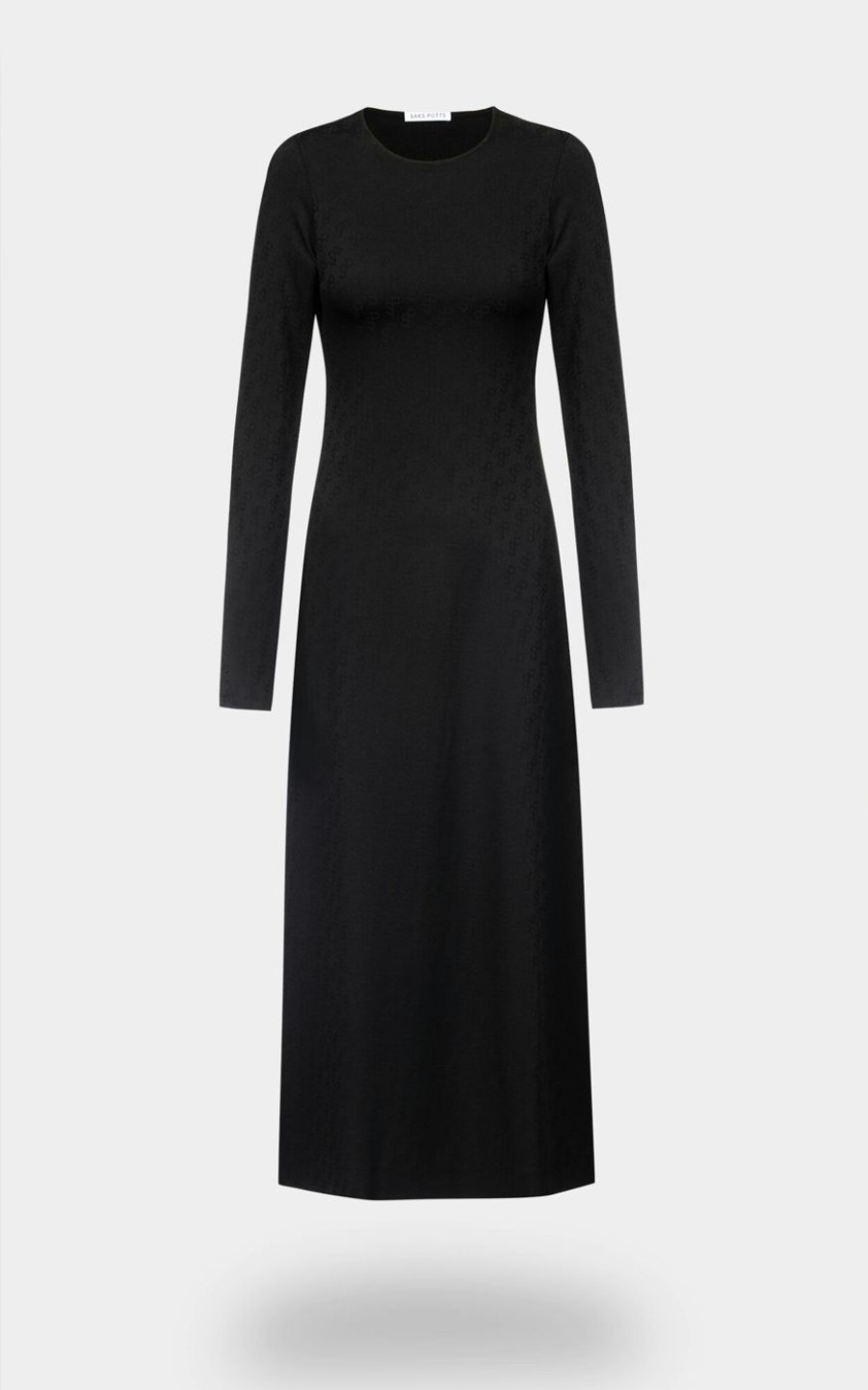 Damen SAKS POTTS Kleider | Langarm-Kleid In Schwarz