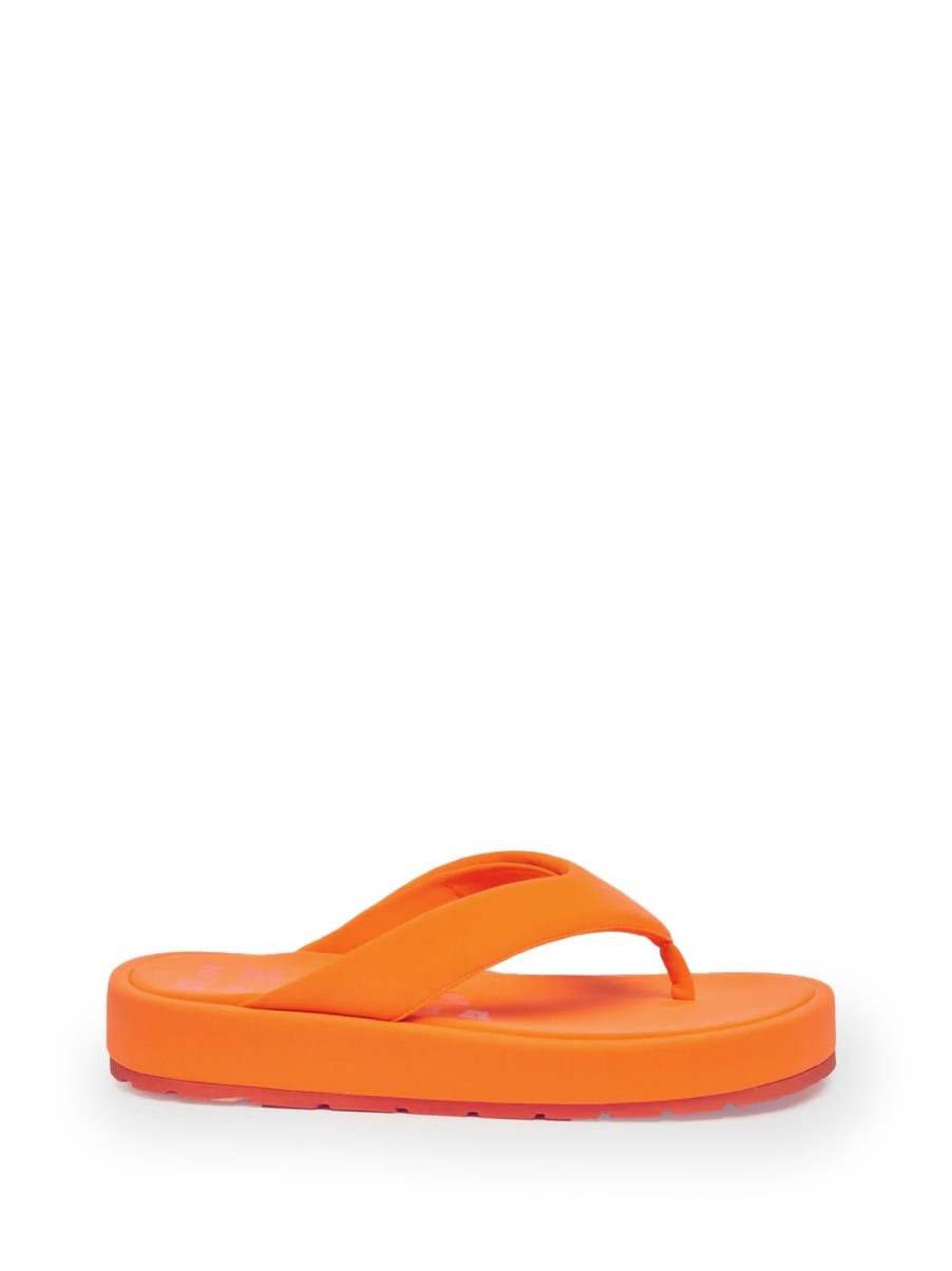 Damen BETTINA VERMILLON Flip Flops & Zehensandalen | Anastasia Flip-Flops In Neonorange