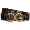 Damen DOLCE & GABBANA Gurtel | Gurtel Mit Leoparden-Print