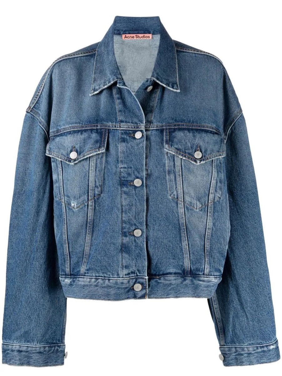 Damen ACNE STUDIOS Denim | Cropped Jeansjacke