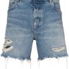 Herren BALMAIN Denim | Jeansshorts Mit Vintage-Waschung