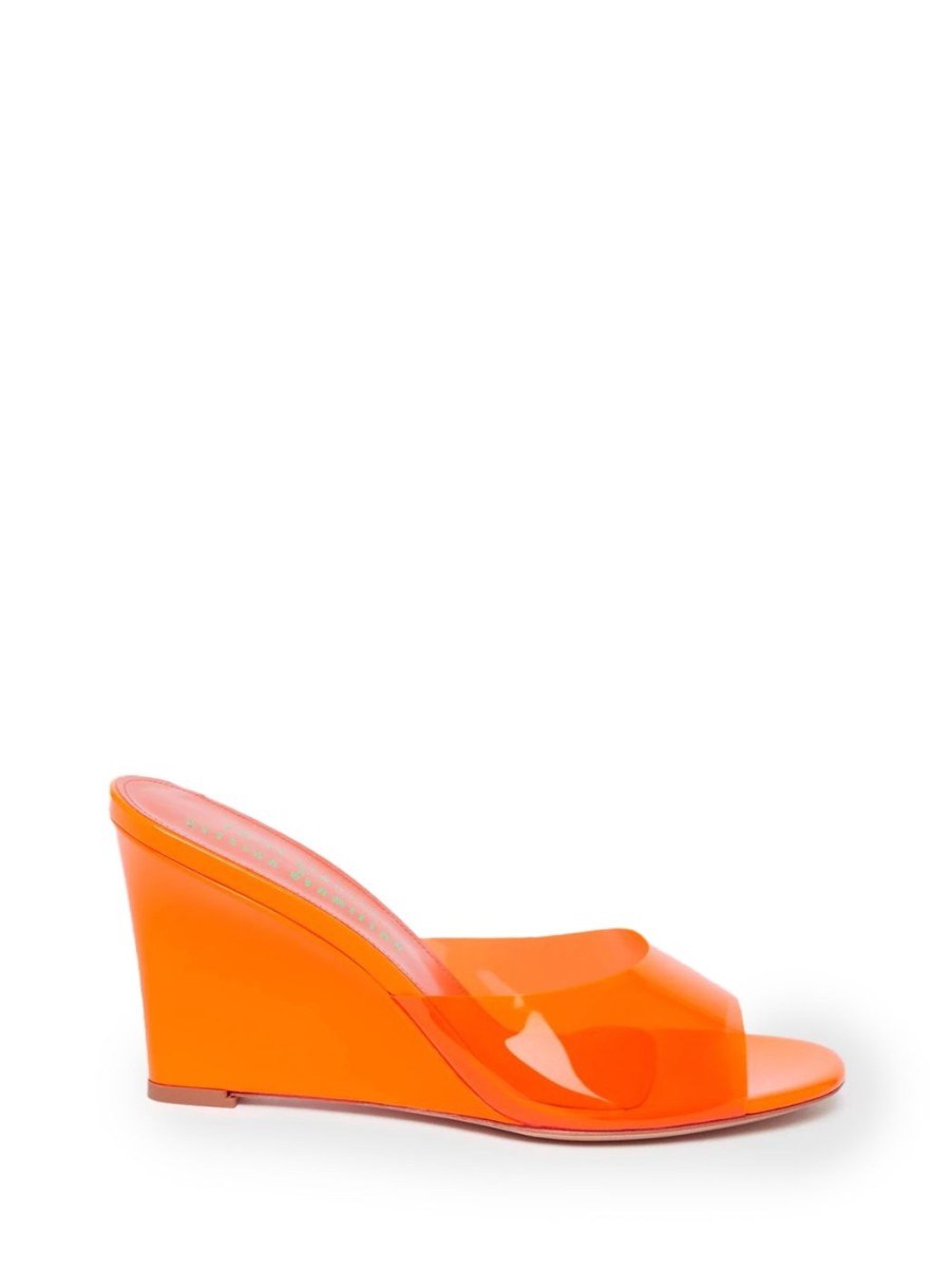 Damen BETTINA VERMILLON Wedges | Britney Mules In Orange