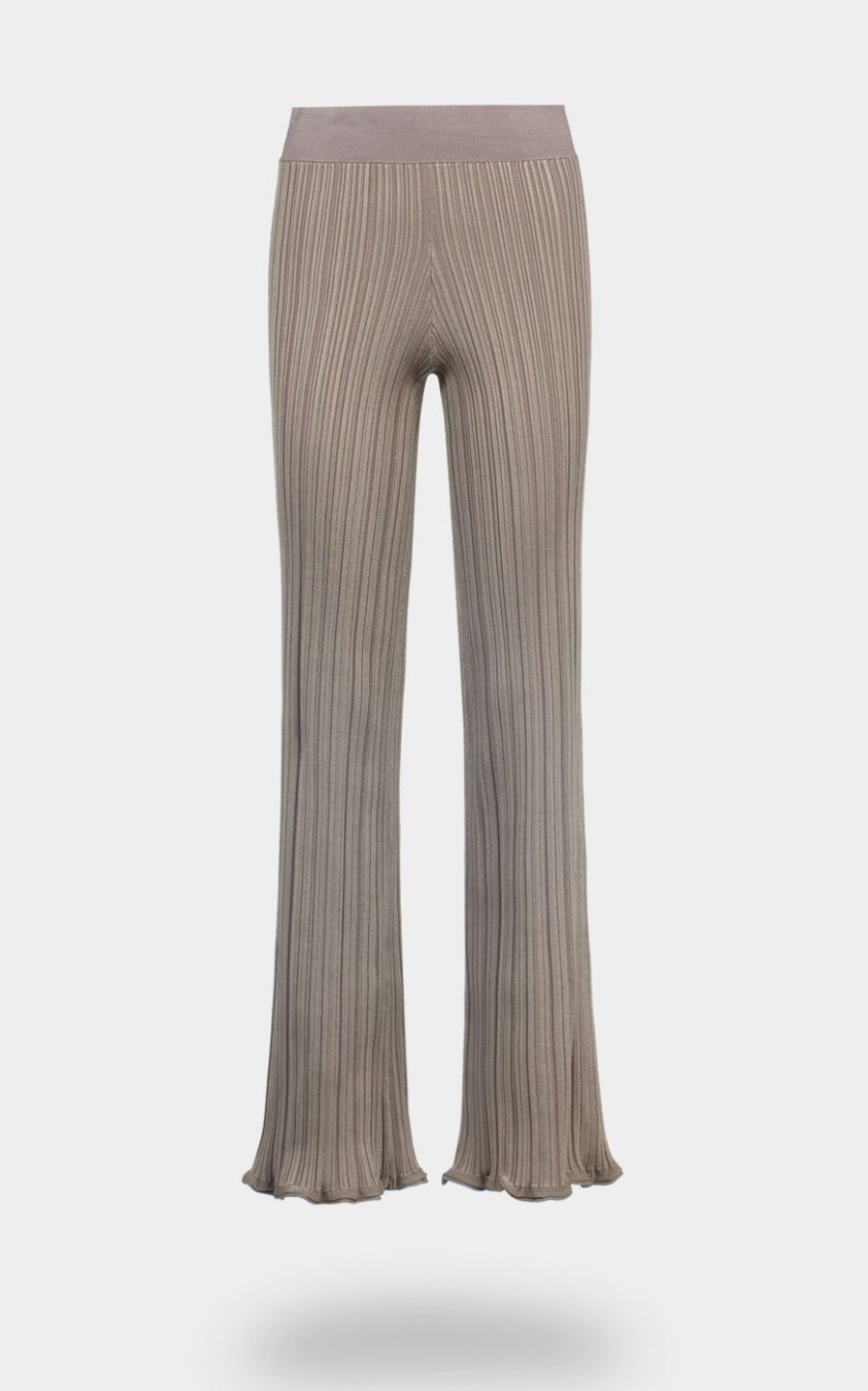 Damen ACNE STUDIOS Hosen & Jumpsuits | Gerippte Hose In Taupe