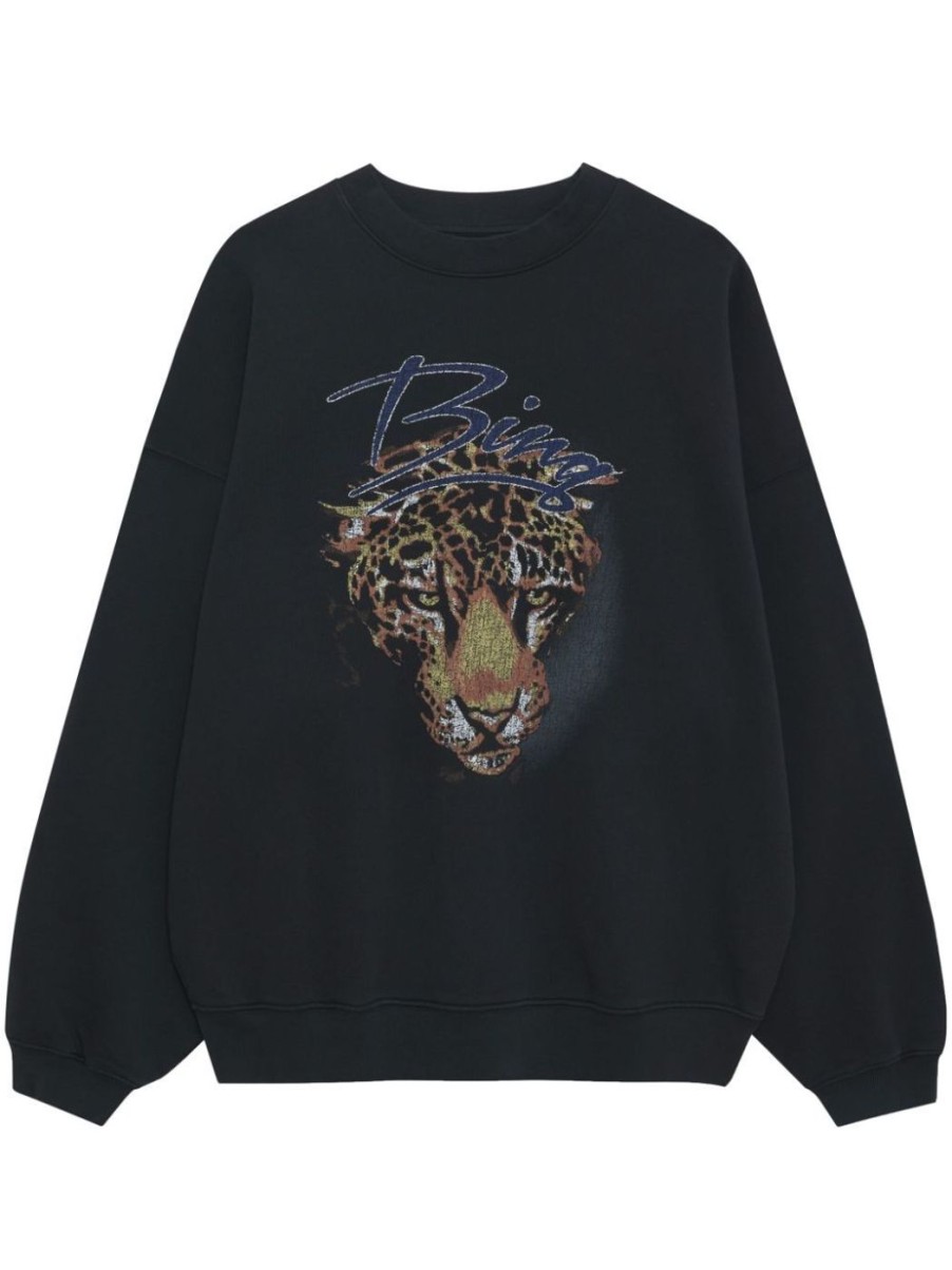 Damen ANINE BING Sweatshirts & Hoodies | Harvey Leopard Sweatshirt