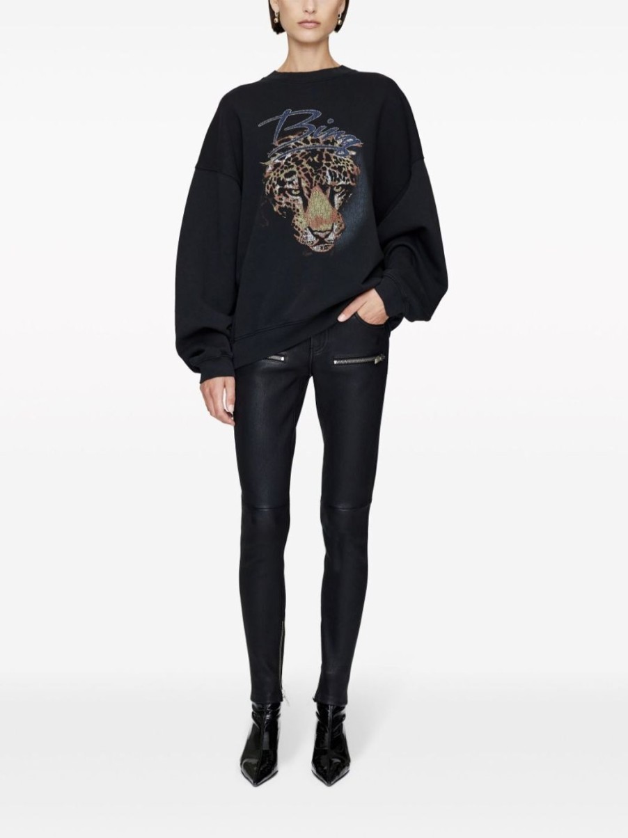 Damen ANINE BING Sweatshirts & Hoodies | Harvey Leopard Sweatshirt