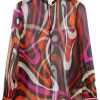 Damen PUCCI Blusen | Seidenbluse Mit Wellen-Print