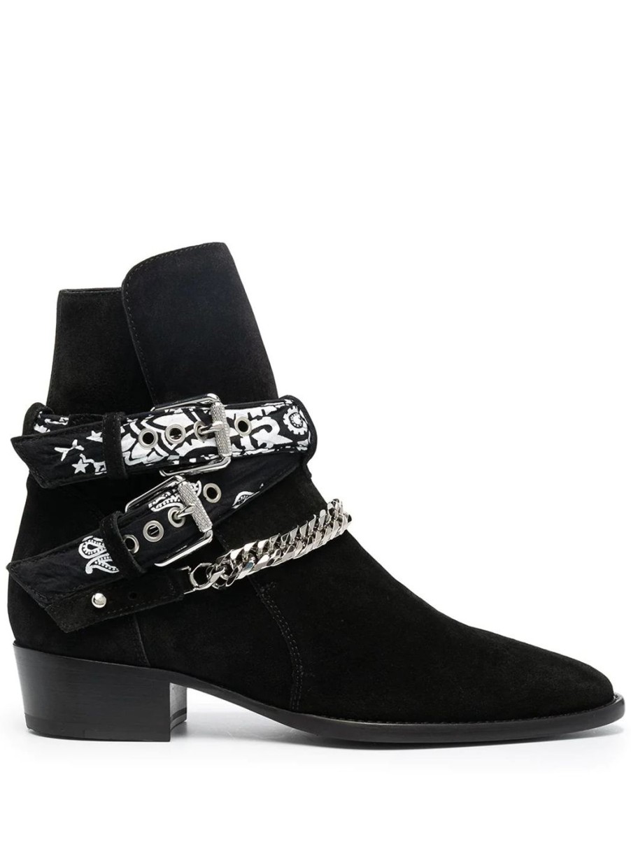 Herren AMIRI Boots | Ankle Boots Bandana Buckle In Schwarz