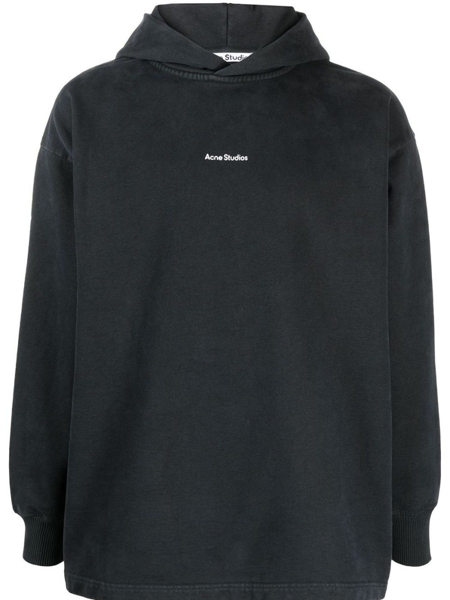 Damen ACNE STUDIOS Sweatshirts & Hoodies | Hoodie Mit Logo-Print