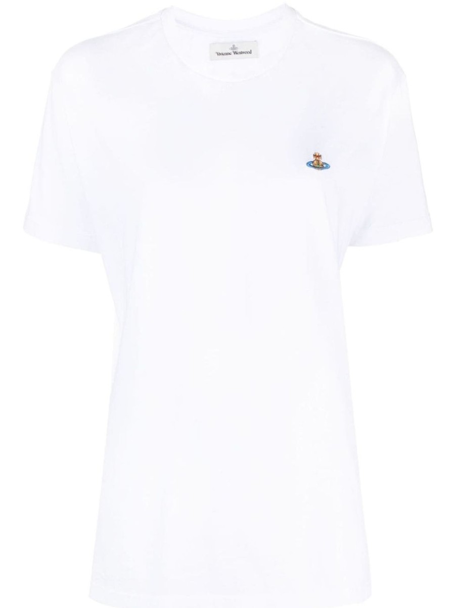 Damen VIVIENNE WESTWOOD T-Shirts | T-Shirt Mit Orb-Stickerei