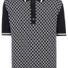 Herren BALMAIN T-Shirts & Polo-Shirts | Poloshirt Mit Monogrammmuster