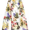 Damen DOLCE & GABBANA Rocke | Tellerrock Mit Garten-Print