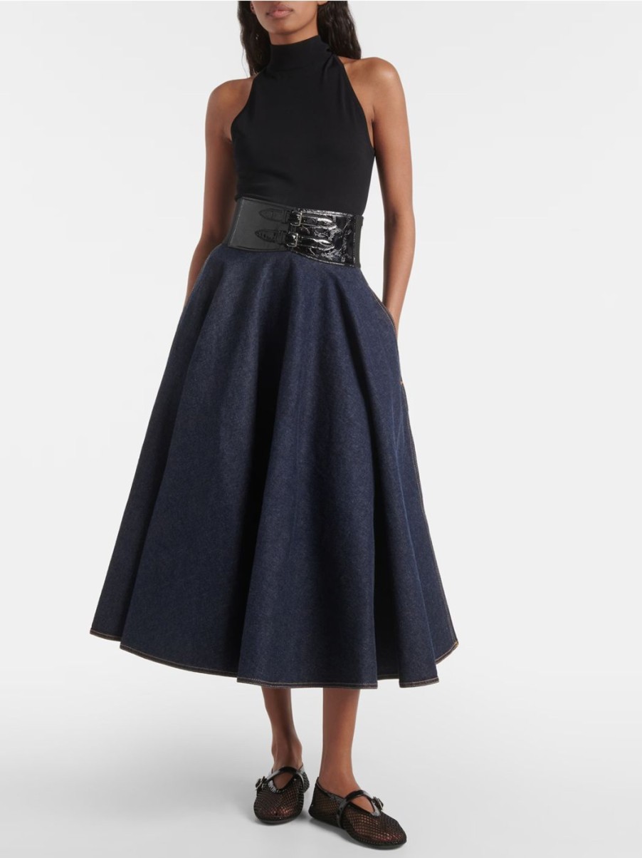 Damen ALAÏA Rocke | Denim Skirt