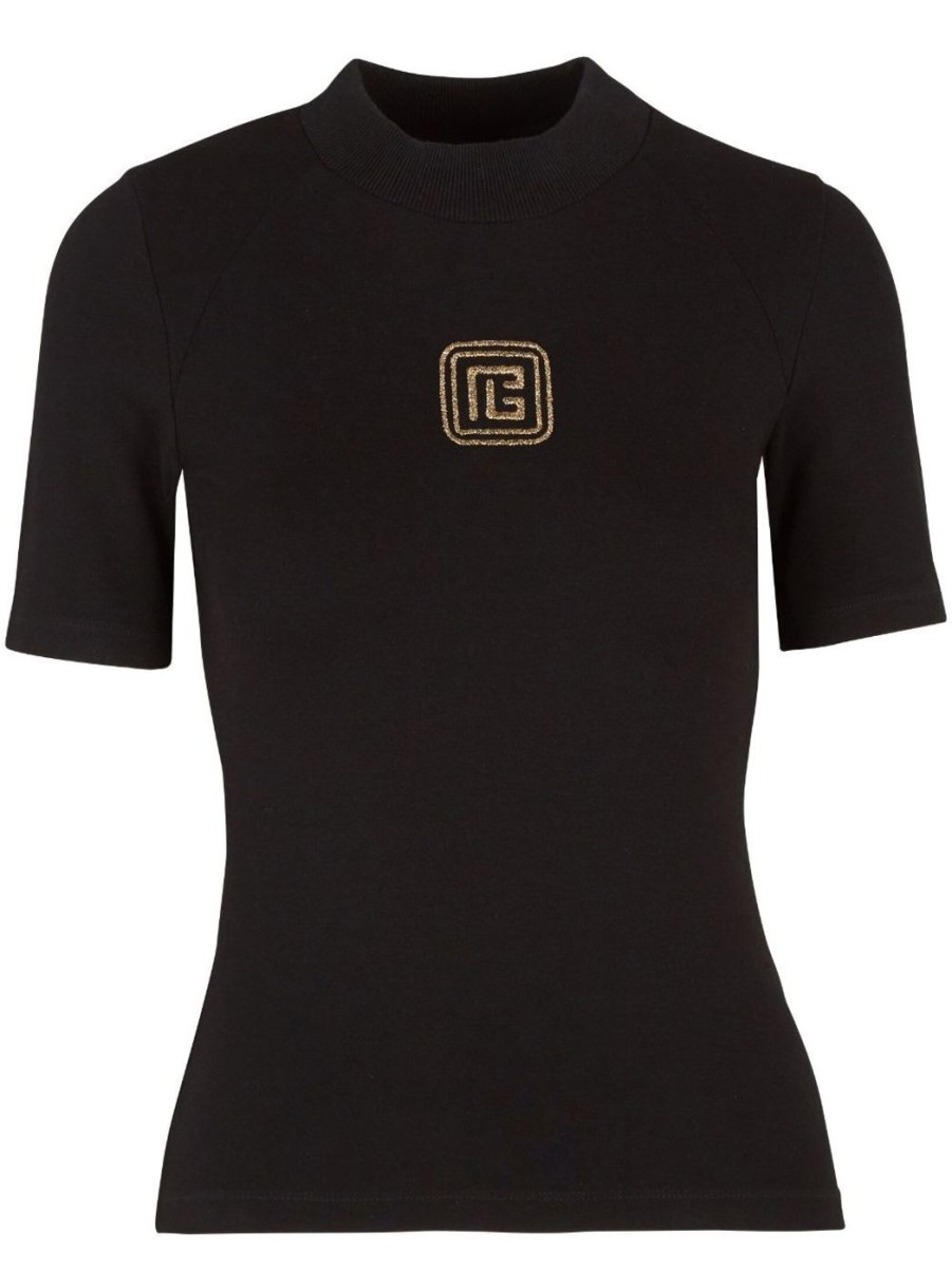 Damen BALMAIN T-Shirts | Pb Retro T-Shirt