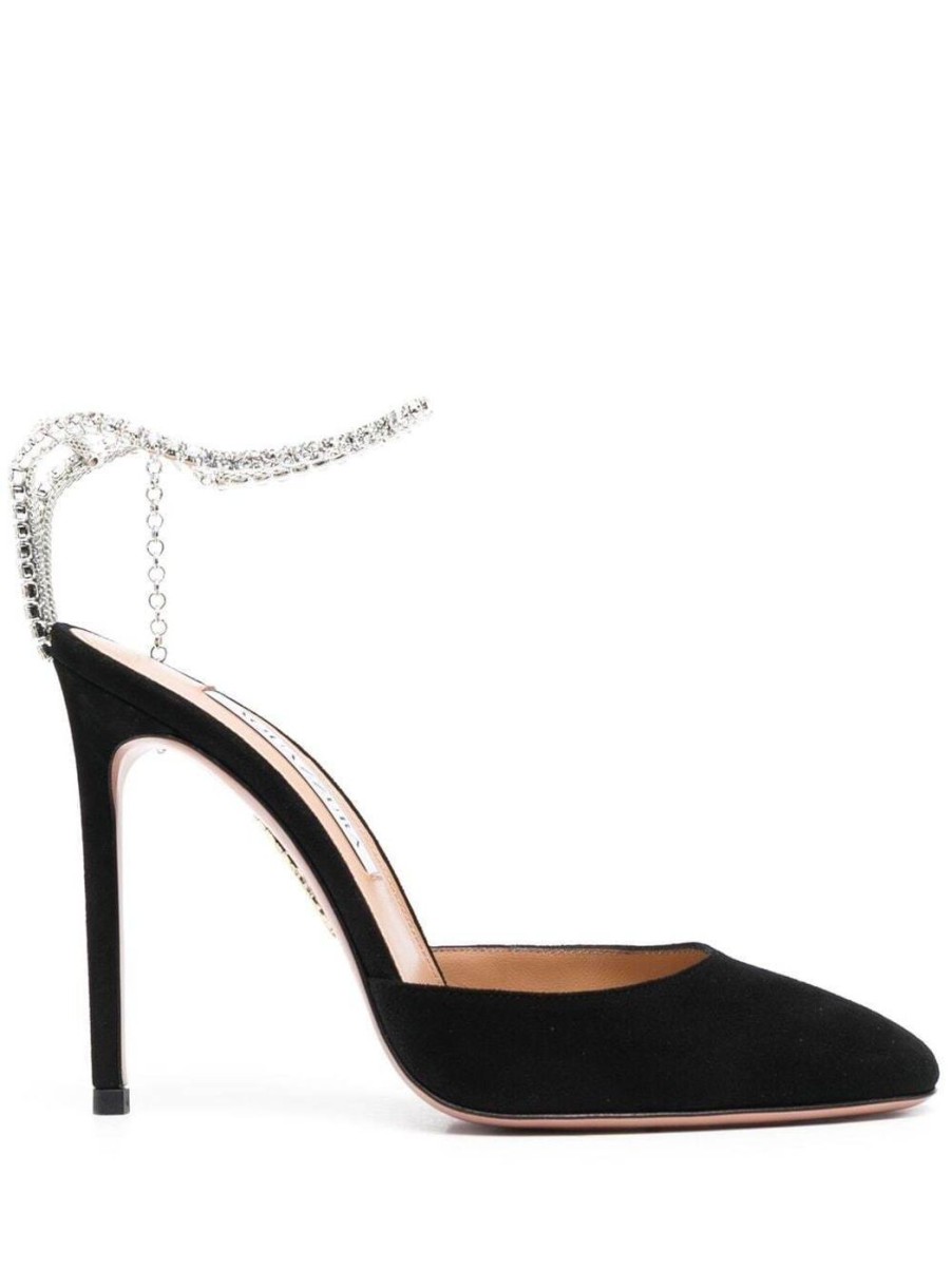 Damen AQUAZZURA Pumps | Pumps Mit Kristallbesetzten Knochelriemen