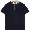 Herren GUCCI T-Shirts & Polo-Shirts | Poloshirt Mit Gg-Stickerei