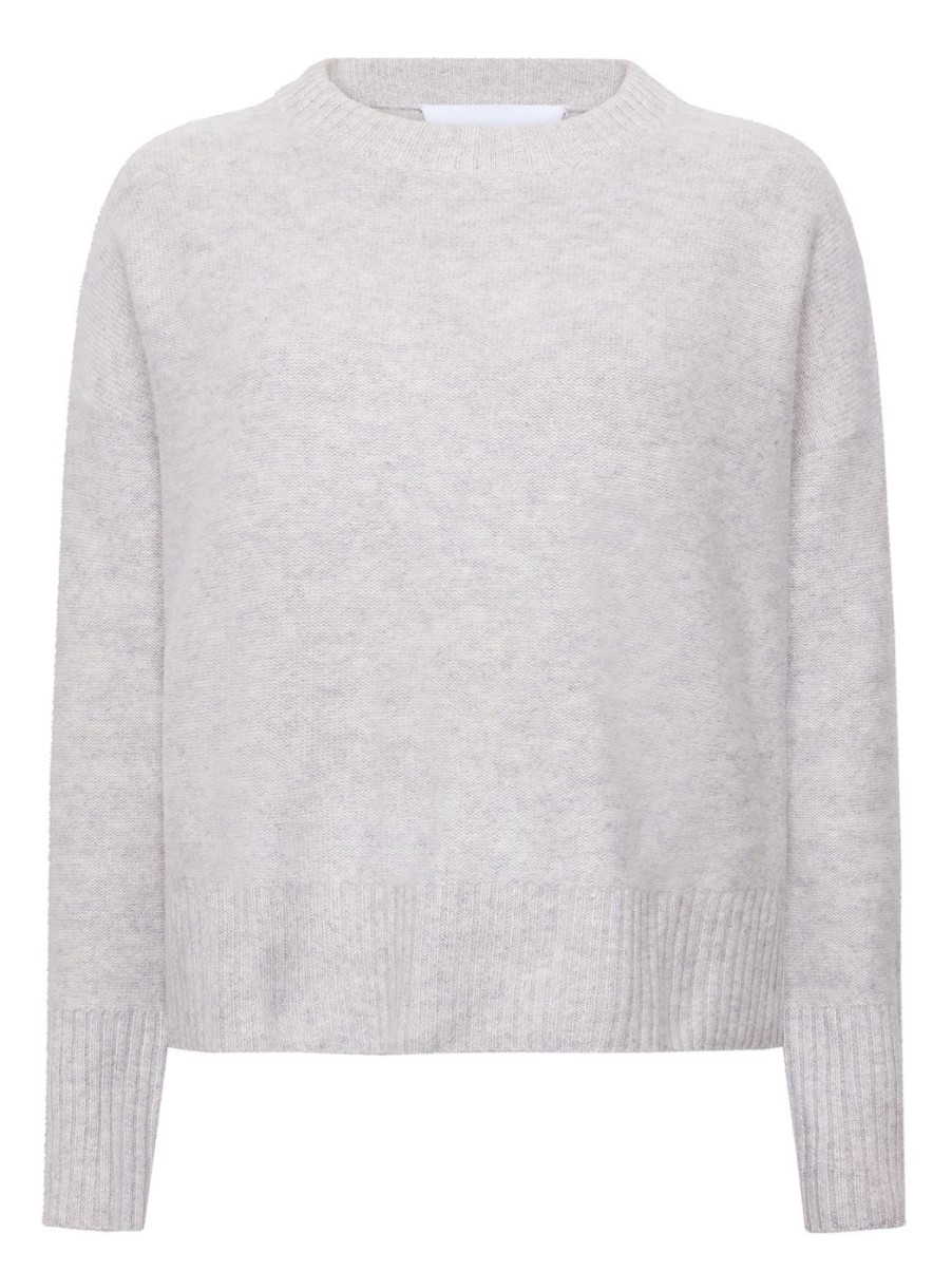 Damen EMERSON RENALDI Strick | Oversized Cropped Neck Sweatshirt