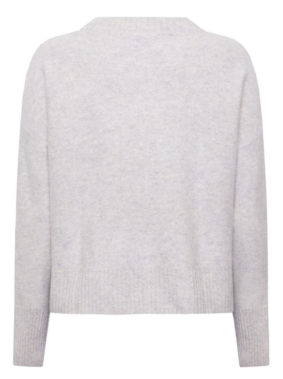 Damen EMERSON RENALDI Strick | Oversized Cropped Neck Sweatshirt