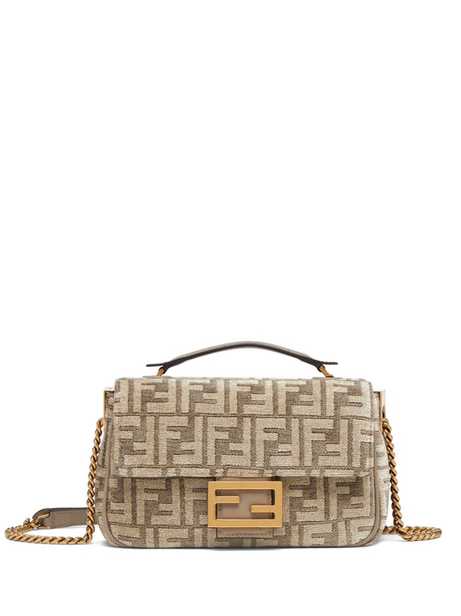 Damen FENDI Crossbody-Taschen | Baguette Chain Midi Tasche