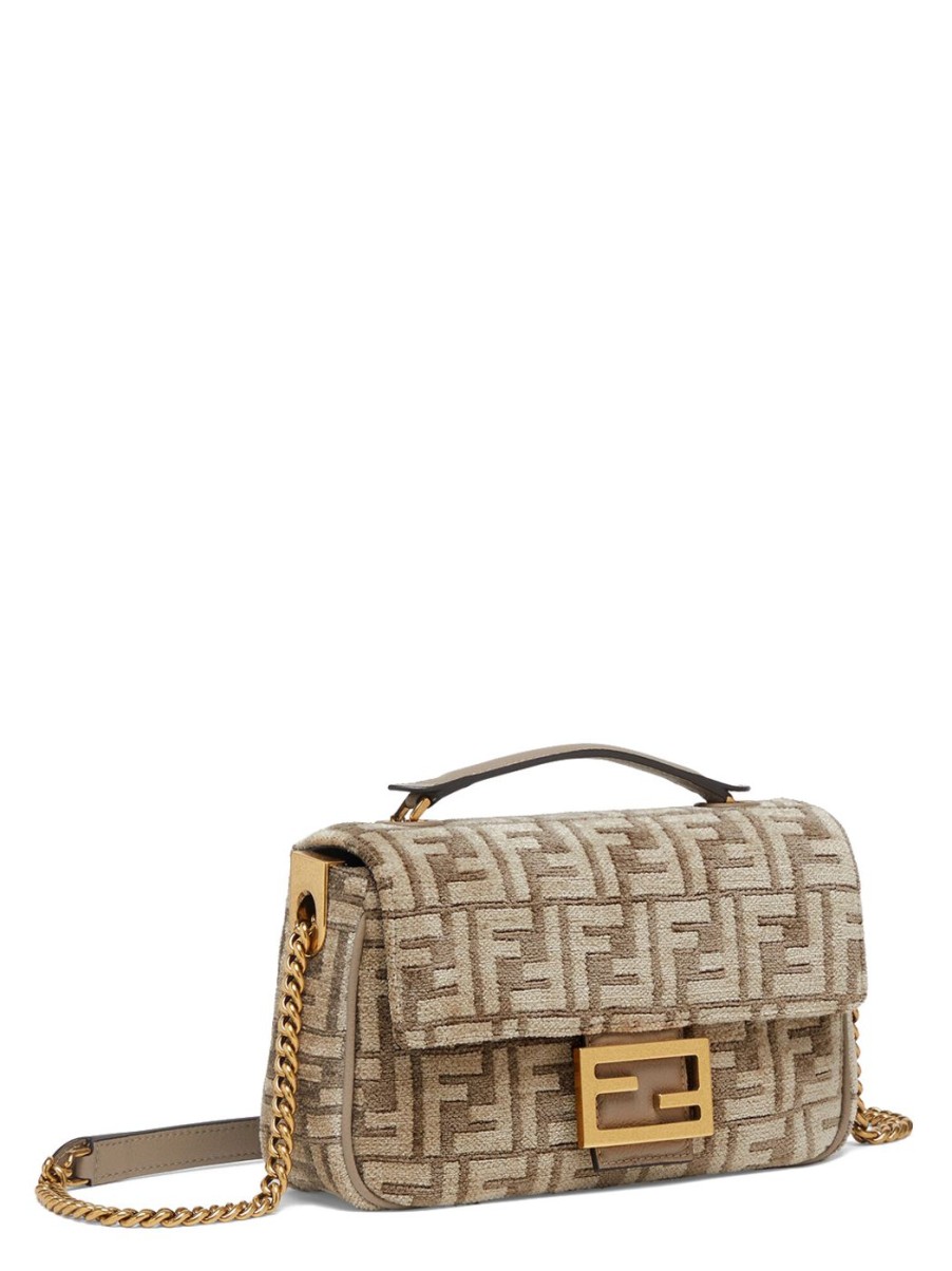 Damen FENDI Crossbody-Taschen | Baguette Chain Midi Tasche