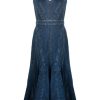 Damen ALEXANDER MCQUEEN Denim | Ausgestelltes Jeanskleid