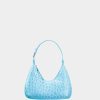 Damen BY FAR Schultertaschen | Mini Amber Tote Bag In Blau