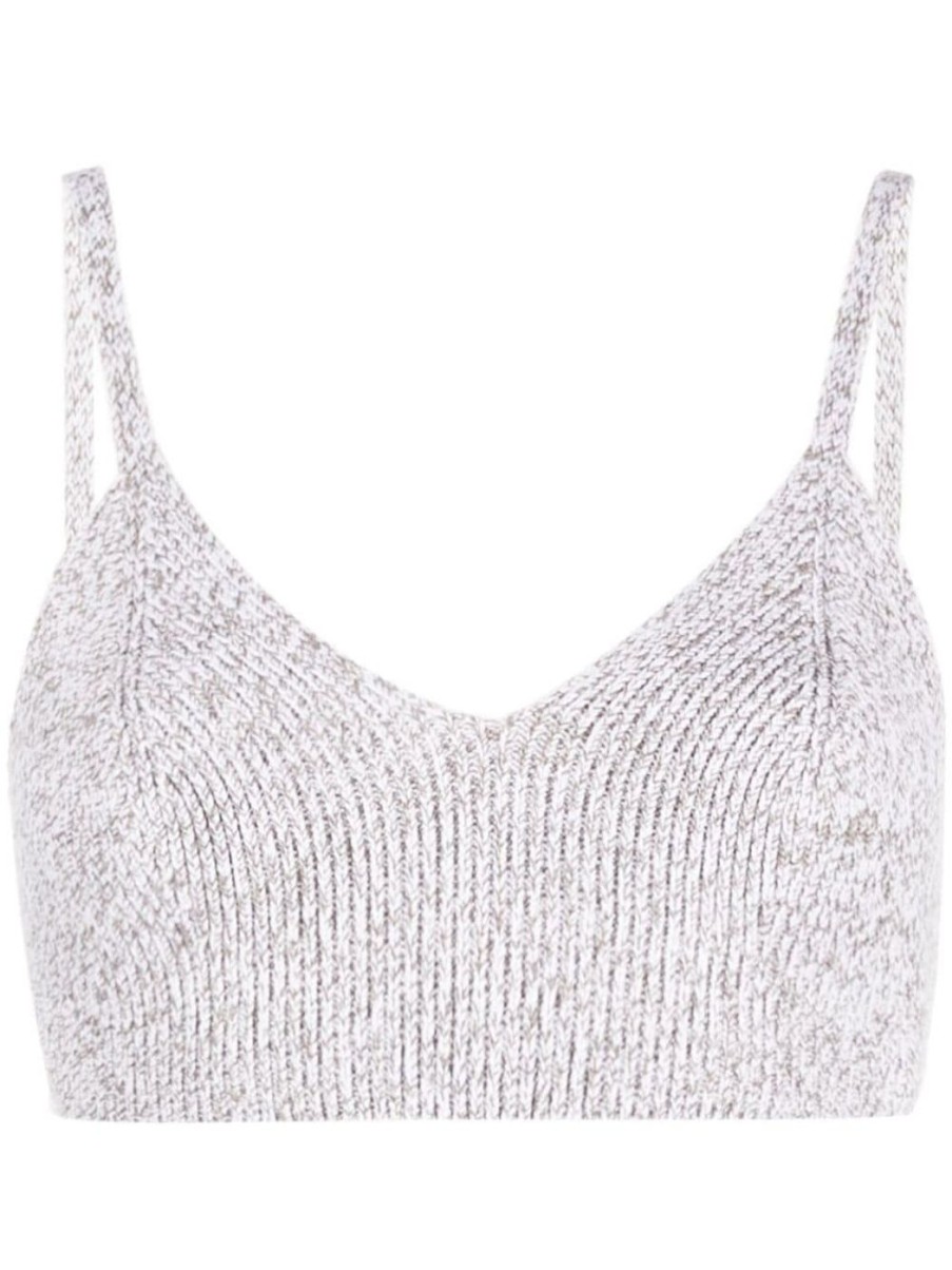 Damen OFF-WHITE Tops | Langiud Strick-Bralette