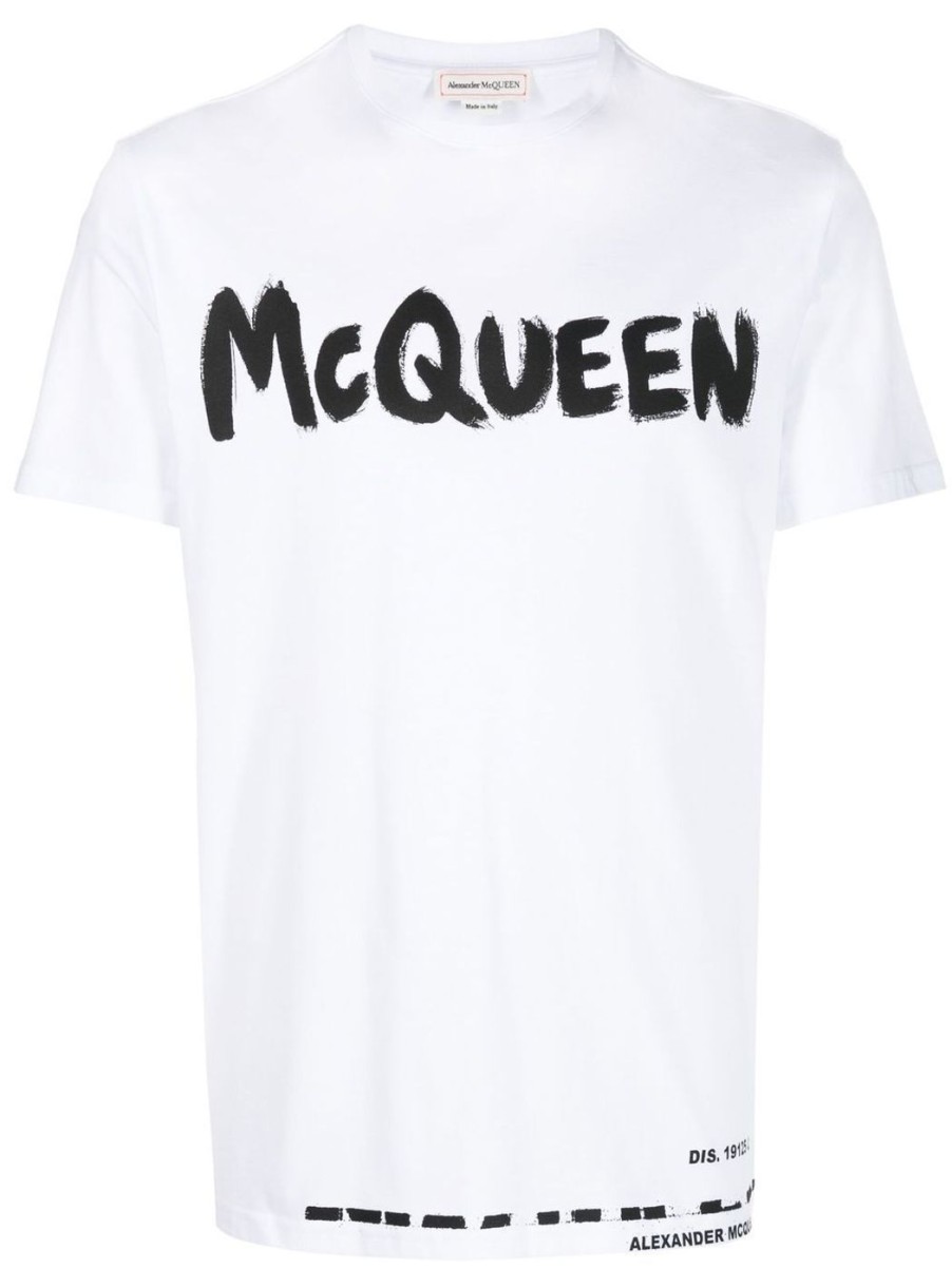 Herren ALEXANDER MCQUEEN T-Shirts & Polo-Shirts | T-Shirt Mit Logo-Print