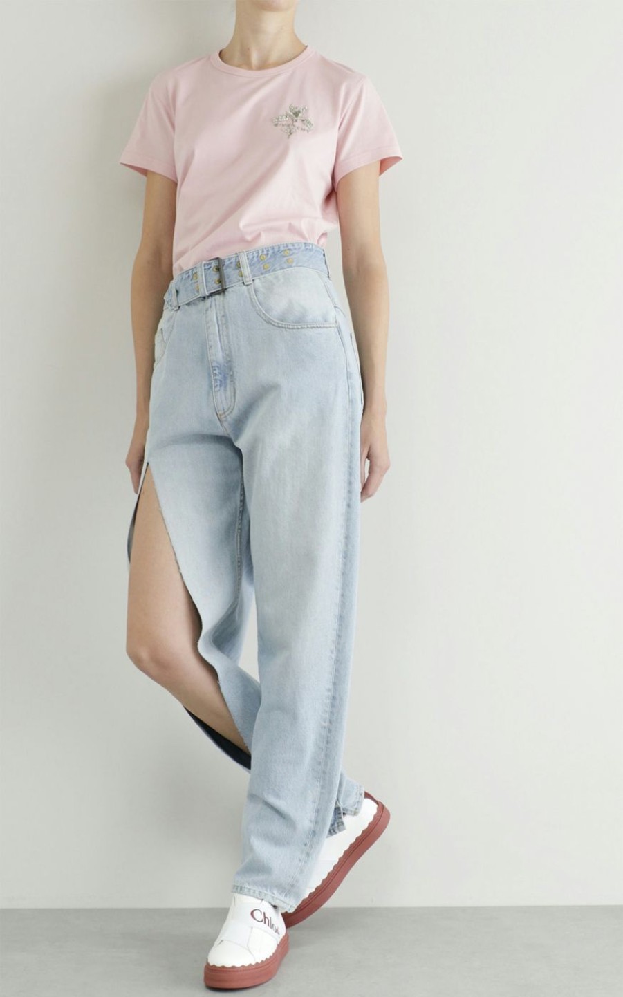 Damen MAISON MARGIELA Hosen & Jumpsuits | Jeans Mit Langem Beinschlitz